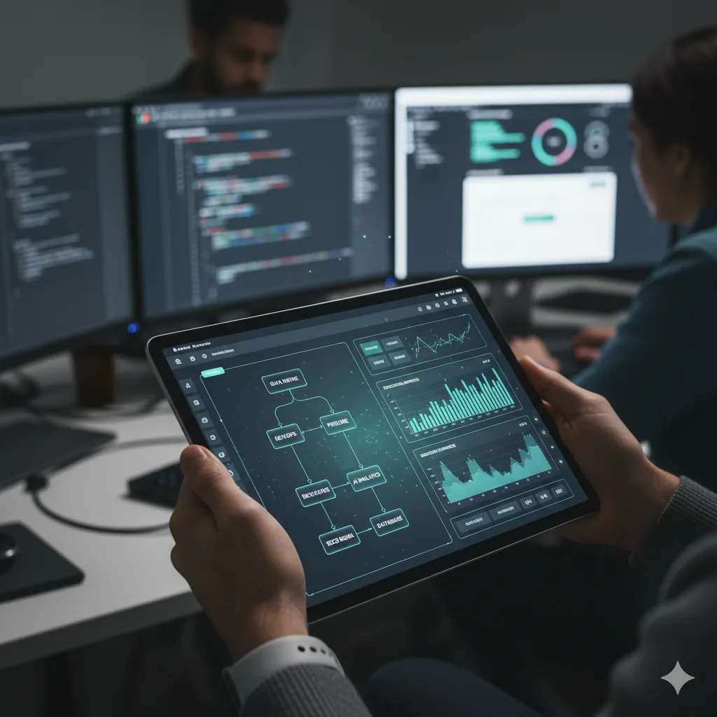 Building modern web applications - code on screen