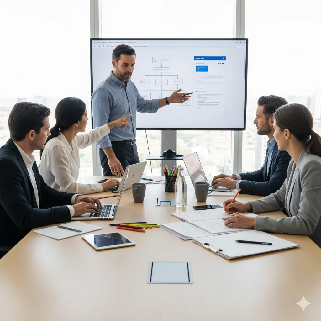 Professional IT consulting - team working on technology strategy